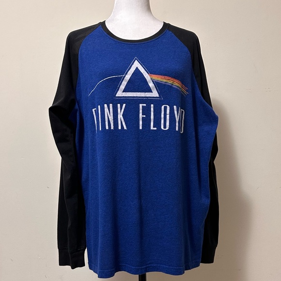 Pink Floyd True Vintage Official Merch Blue Black Trim Long Sleeve T Shirt XL - Picture 3 of 12